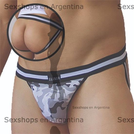 Suspensor camuflado en gris 